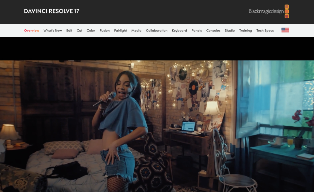 DaVinci Resolve Homepage